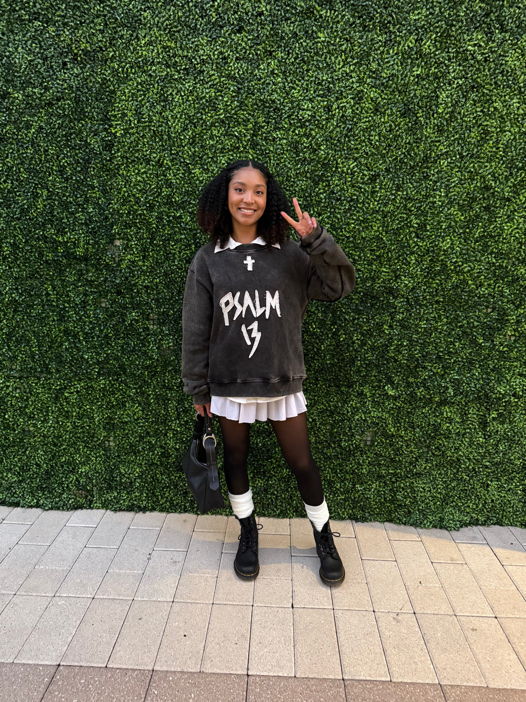PSALM 13 Crewneck (Washed Black)