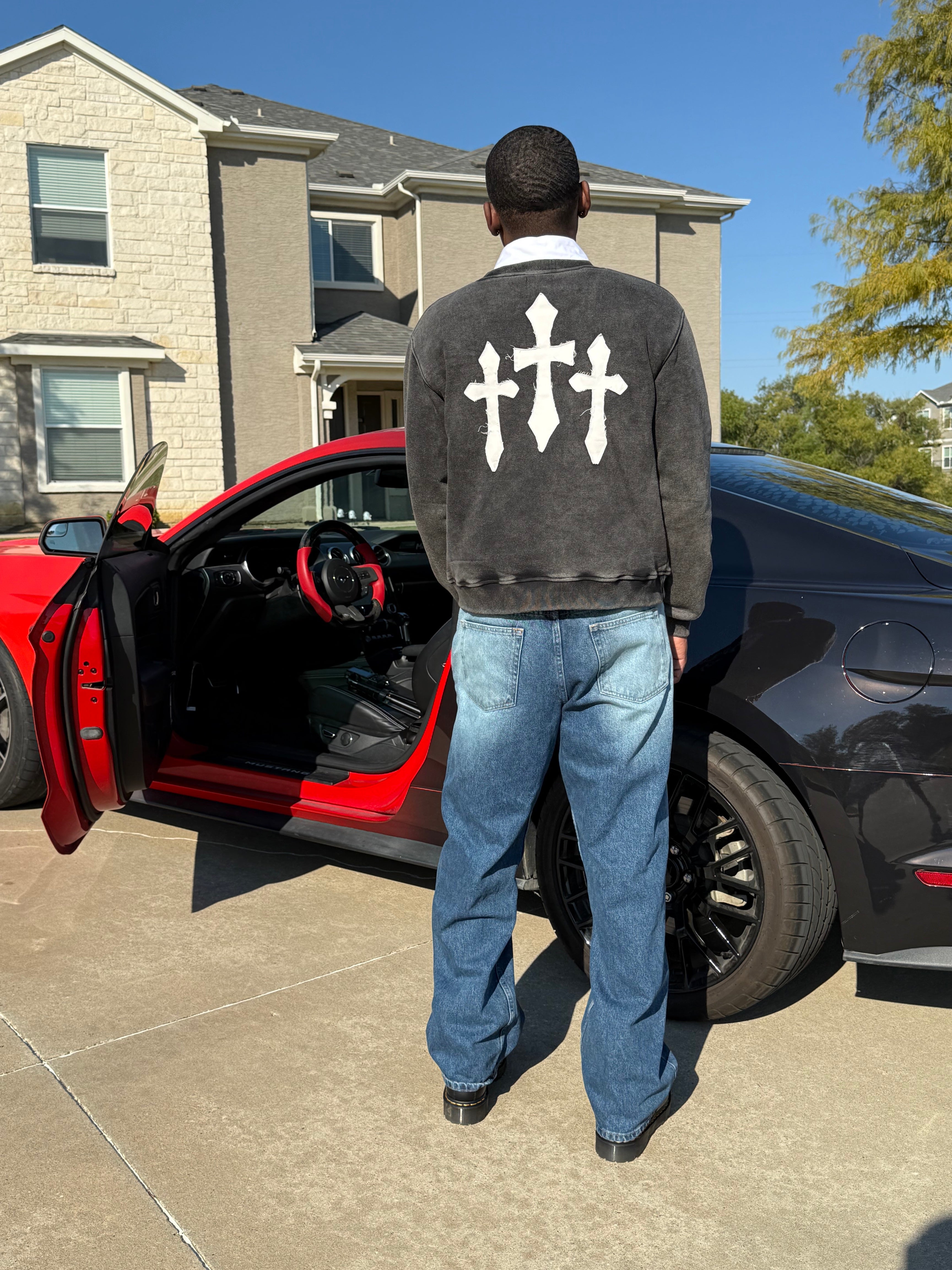 PSALM 13 Crewneck (Washed Black)